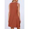 MEROKEETY Summer Spring Sun Dress for Women 2026 Beach Vacation Casual Sundress Sleeveless Tank Dresses Resort Cruise Wear(Caramel)