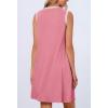 MEROKEETY Summer Spring Sun Dress for Women 2026 Beach Vacation Casual Sundress Sleeveless Tank Dresses Resort Cruise Wear(Dustypink)
