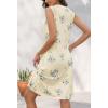 MEROKEETY Summer Spring Sun Dress for Women 2026 Beach Vacation Casual Sundress Sleeveless Tank Dresses Resort Cruise Wear(Floral1)