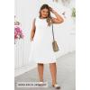 MEROKEETY Summer Spring Sun Dress for Women 2026 Beach Vacation Casual Sundress Sleeveless Tank Dresses Resort Cruise Wear(Newwhite)