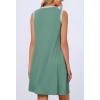 MEROKEETY Summer Spring Sun Dress for Women 2026 Beach Vacation Casual Sundress Sleeveless Tank Dresses Resort Cruise Wear(Sage)