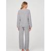 MEROKEETY Women’s 2 Piece Outfits Lounge Sets Fall Winter Long Sleeve Knit Sweater Wide Leg Pant Matching Set(Light Grey)