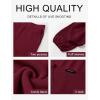 MEROKEETY Women’s 2 Piece Outfits Lounge Sets Fall Winter Long Sleeve Knit Sweater Wide Leg Pant Matching Set(Wine)