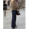 MEROKEETY Women’s 2025 Winter Coats Furry Faux Fur Jackets Long Sleeve Coat Trendy Warm Outerwear with Pockets(Khaki)