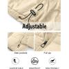 MEROKEETY Women’s 2025 Winter Cropped Puffer Jacket Long Sleeve Oversized Stand Collar Zip-Up Short Coat(Apricot)