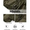 MEROKEETY Women’s 2025 Winter Cropped Puffer Jacket Long Sleeve Oversized Stand Collar Zip-Up Short Coat(Armygreen)