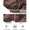 MEROKEETY Women’s 2025 Winter Cropped Puffer Jacket Long Sleeve Oversized Stand Collar Zip-Up Short Coat(Coffee)
