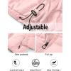 MEROKEETY Women’s 2025 Winter Cropped Puffer Jacket Long Sleeve Oversized Stand Collar Zip-Up Short Coat(Pink)