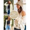 MEROKEETY Women’s 2026 Long Sleeve Cable Knit Cardigan Sweaters Open Front Fall Outerwear Coat Pockets(Beige Yellow)