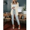 MEROKEETY Women’s 2026 Long Sleeve Cable Knit Cardigan Sweaters Open Front Fall Outerwear Coat Pockets(Beige Yellow)