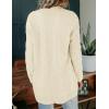 MEROKEETY Women’s 2026 Long Sleeve Cable Knit Cardigan Sweaters Open Front Fall Outerwear Coat Pockets(Beige Yellow)