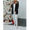 MEROKEETY Women’s 2026 Long Sleeve Cable Knit Cardigan Sweaters Open Front Fall Outerwear Coat Pockets(Black)
