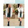 MEROKEETY Women’s 2026 Long Sleeve Cable Knit Cardigan Sweaters Open Front Fall Outerwear Coat Pockets(Cream)
