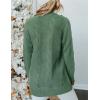 MEROKEETY Women’s 2026 Long Sleeve Cable Knit Cardigan Sweaters Open Front Fall Outerwear Coat Pockets(Dusty Green)