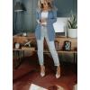 MEROKEETY Women’s 2026 Long Sleeve Cable Knit Cardigan Sweaters Open Front Fall Outerwear Coat Pockets(Light Blue)