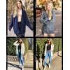 MEROKEETY Women’s 2026 Long Sleeve Cable Knit Cardigan Sweaters Open Front Fall Outerwear Coat Pockets(Light Grey)