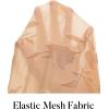 MEROKEETY Womens 2026 Mesh Sheer Lace Long Sleeve Top Sexy Y2k Mock Neck See Through Shirt Blouses(Blushapricot)