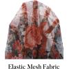 MEROKEETY Womens 2026 Mesh Sheer Lace Long Sleeve Top Sexy Y2k Mock Neck See Through Shirt Blouses(Multicolor)