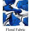 MEROKEETY Women’s 2026 Spring Summer Floral Dress V Neck Short Sleeve Button A Line Boho Beach Flowy Vacation Dresses(Blue)