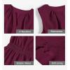 MEROKEETY Women’s 2026 Summer Casual Mini Sundress Beach Vacation Sleeveless V Neck Flowy A Line Dress with Pockets(Wine)
