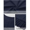 MEROKEETY Women’s 2026 Summer Peplum Tops Oversized Blouse Casual Short Sleeve Crew Neck Ruffle Tunic T Shirts(Navy)