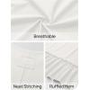 MEROKEETY Women’s 2026 Summer Peplum Tops Oversized Blouse Casual Short Sleeve Crew Neck Ruffle Tunic T Shirts(White)