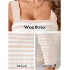 MEROKEETY Women’s 2026 Summer Spring Bodycon Midi Dress Beach Vacation Sleeveless Striped Ribbed Knit Party Sweater Dresses(Lightapricot)