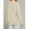 MEROKEETY Women’s Cardigan Sweaters 2026 Fall Open Front Oversized Button V Neck Loose Soft Knit Outwear(Apricot)