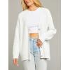 MEROKEETY Women’s Cardigan Sweaters 2026 Fall Open Front Oversized Button V Neck Loose Soft Knit Outwear(Beige)