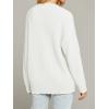 MEROKEETY Women’s Cardigan Sweaters 2026 Fall Open Front Oversized Button V Neck Loose Soft Knit Outwear(Beige)