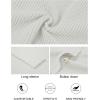 MEROKEETY Women’s Cardigan Sweaters 2026 Fall Open Front Oversized Button V Neck Loose Soft Knit Outwear(Beige)