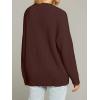 MEROKEETY Women’s Cardigan Sweaters 2026 Fall Open Front Oversized Button V Neck Loose Soft Knit Outwear(Coffee)