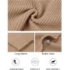 MEROKEETY Women’s Cardigan Sweaters 2026 Fall Open Front Oversized Button V Neck Loose Soft Knit Outwear(Khaki)