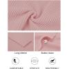 MEROKEETY Women’s Cardigan Sweaters 2026 Fall Open Front Oversized Button V Neck Loose Soft Knit Outwear(Pink)