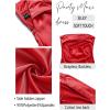 MEROKEETY Women’s Cocktail Dresses Summer 2026 Satin Strapless Tube Bodycon Backless Wedding Guest Formal Party Maxi Dress(Red)