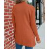 MEROKEETY Women’s Fall Winter Cardigan Sweaters Lightweight Open Front Waffle Knit Sweaters with Pockets(Caramel)