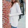 MEROKEETY Women’s Fall Winter Cardigan Sweaters Lightweight Open Front Waffle Knit Sweaters with Pockets(White)