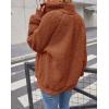 MEROKEETY Womens Fleece Sherpa Jacket Fall Winter Coats 2026 Fuzzy Button Down Warm Outerwear with Pockets(Caramel)