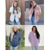 MEROKEETY Womens Fleece Sherpa Jacket Fall Winter Coats 2026 Fuzzy Button Down Warm Outerwear with Pockets(Cream)