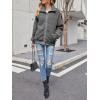 MEROKEETY Womens Fleece Sherpa Jacket Fall Winter Coats 2026 Fuzzy Button Down Warm Outerwear with Pockets(Dark Grey)
