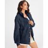 MEROKEETY Womens Fleece Sherpa Jacket Fall Winter Coats 2026 Fuzzy Button Down Warm Outerwear with Pockets(Navy)