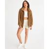 MEROKEETY Womens Fleece Sherpa Jacket Fall Winter Coats 2026 Fuzzy Button Down Warm Outerwear with Pockets(Sudan Brown)