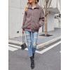 MEROKEETY Womens Fleece Sherpa Jacket Fall Winter Coats 2026 Fuzzy Button Down Warm Outerwear with Pockets(Taro)