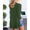 MEROKEETY Women’s Long Sleeve Cardigan Sweaters Open Front Waffle Knit Cozy Sweater Coat with Pockets(Army Green)