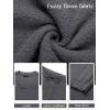 MEROKEETY Women’s Lounge Sets 2026 Fall Fashion 2 Piece Outfits Sweater Pajama Set Fuzzy Loungewear Matching Winter Clothes(Darkgrey)