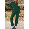 MEROKEETY Women’s Lounge Sets 2026 Fall Fashion 2 Piece Outfits Sweater Pajama Set Fuzzy Loungewear Matching Winter Clothes(Green)