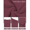 MEROKEETY Women’s Lounge Sets 2026 Fall Fashion 2 Piece Outfits Sweater Pajama Set Fuzzy Loungewear Matching Winter Clothes(Marron)