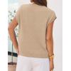 MEROKEETY Women’s Summer Short Sleeve Sweater Vest Flower Knit Loose Pullover Tank Tops 2026 Trendy Spring Cute Clothing(Apricot)