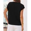 MEROKEETY Women’s Summer Short Sleeve Sweater Vest Flower Knit Loose Pullover Tank Tops 2026 Trendy Spring Cute Clothing(Black)