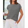 MEROKEETY Women’s Summer Short Sleeve Sweater Vest Flower Knit Loose Pullover Tank Tops 2026 Trendy Spring Cute Clothing(Grey)